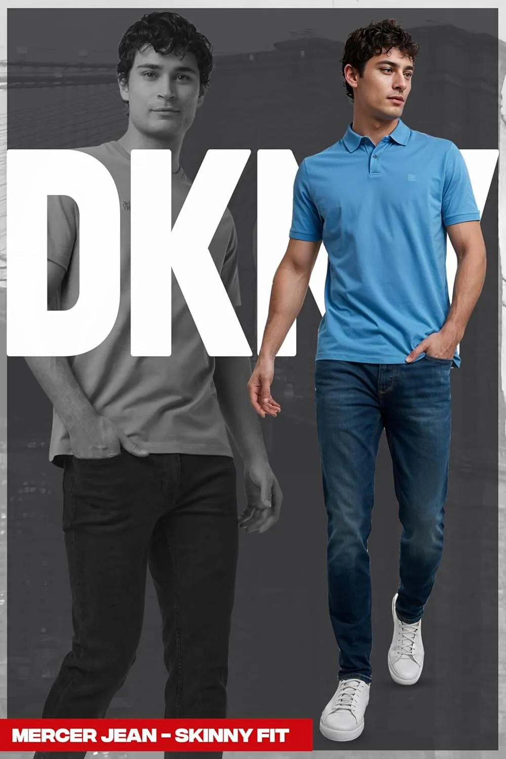 DKNY Mens Skinny Jeans for Men - Stretch Denim Classic 5 Pocket Men's Skinny Jeans | Stretch Fit Denim for Men