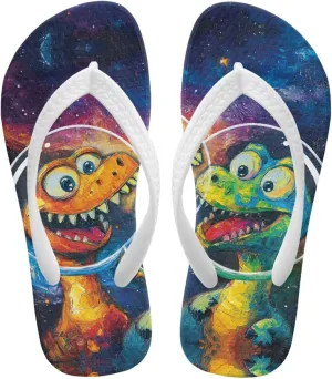 Doojoayie Boys Flip Flops Summer Water Sandals Non Slip Kids Sandals Cute Animals