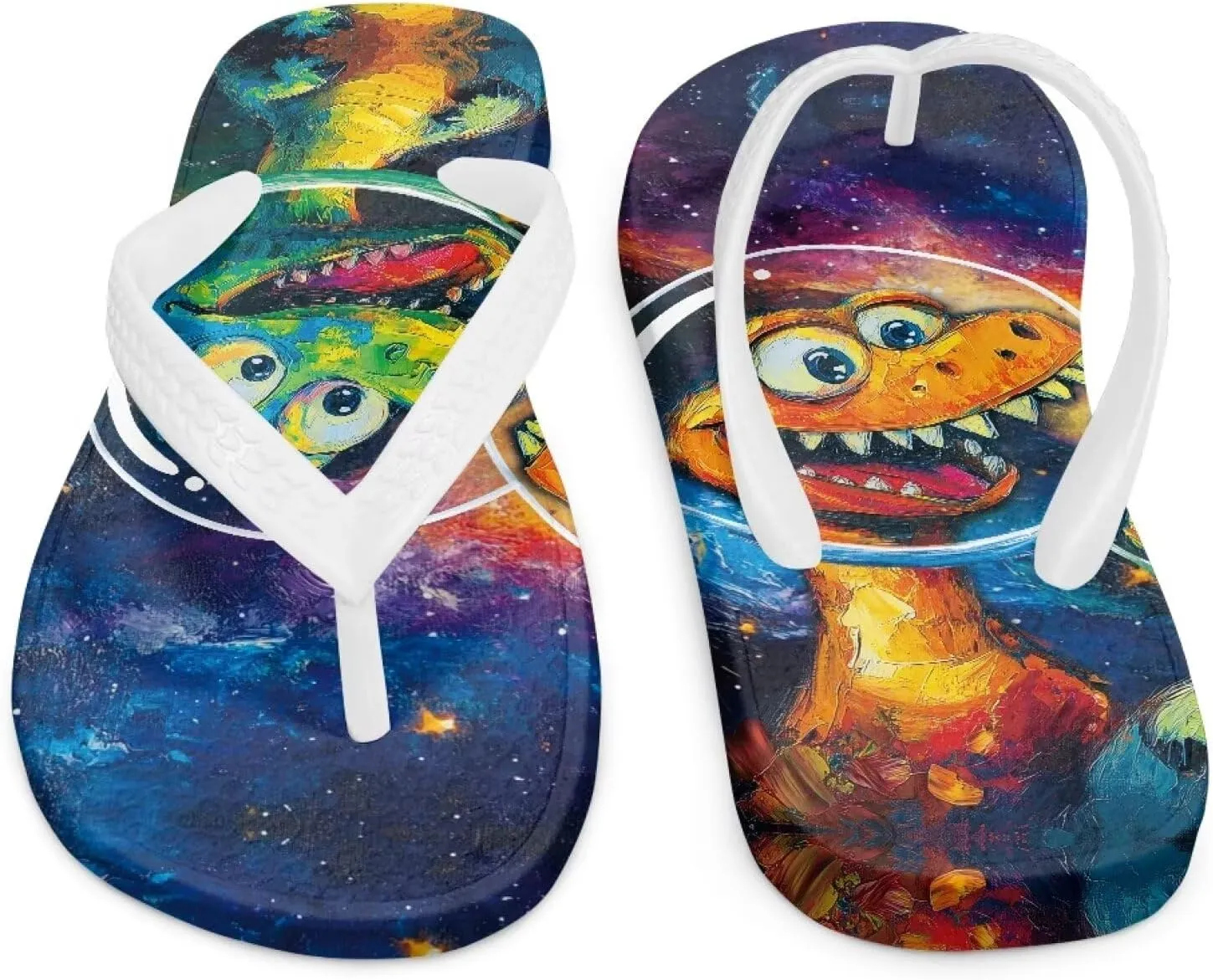 Doojoayie Boys Flip Flops Summer Water Sandals Non Slip Kids Sandals Cute Animals