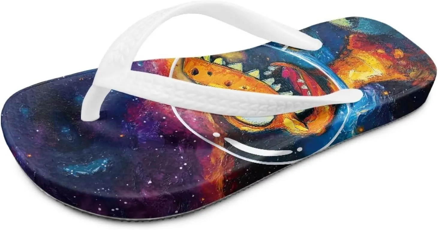 Doojoayie Boys Flip Flops Summer Water Sandals Non Slip Kids Sandals Cute Animals