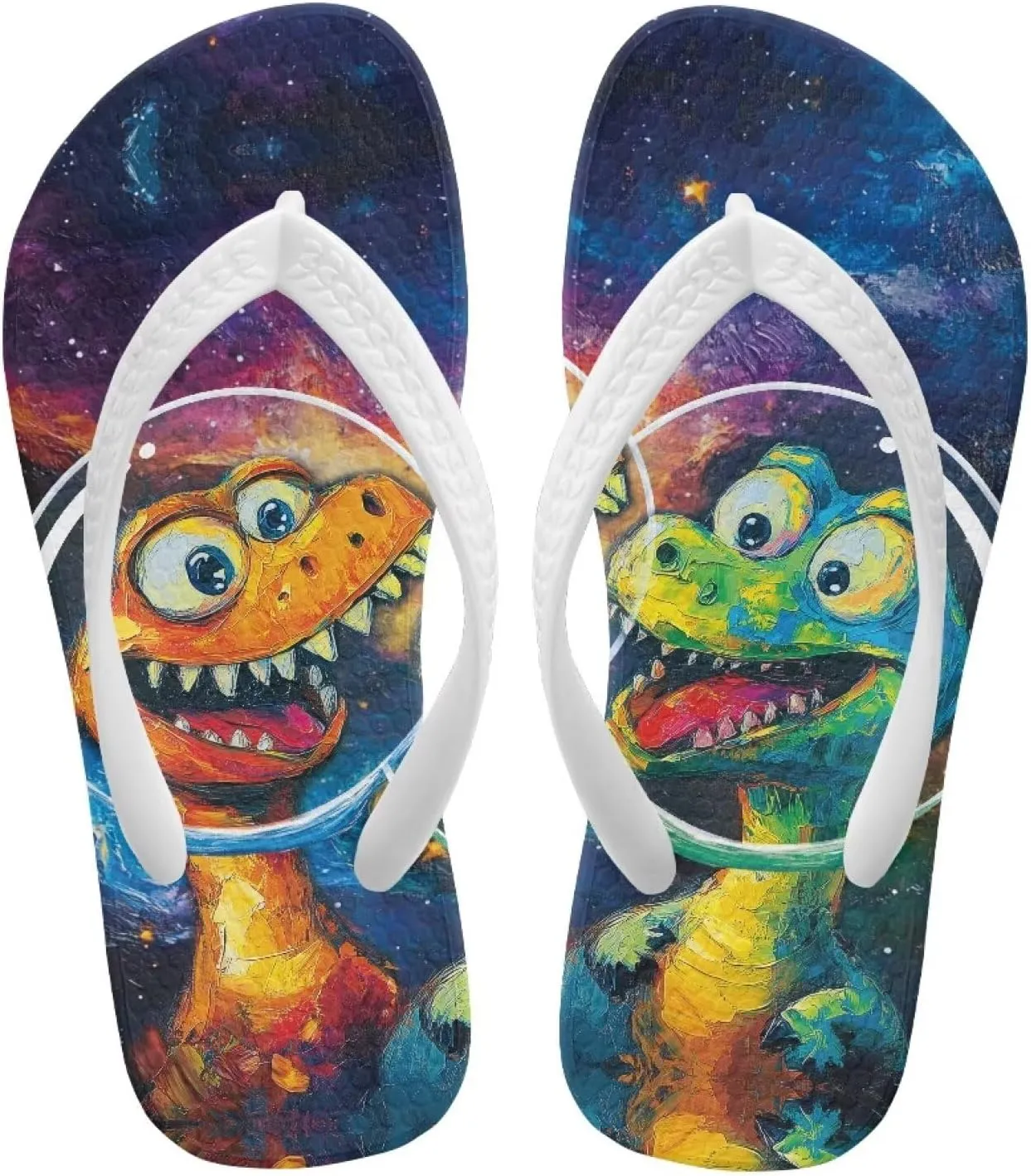 Doojoayie Boys Flip Flops Summer Water Sandals Non Slip Kids Sandals Cute Animals
