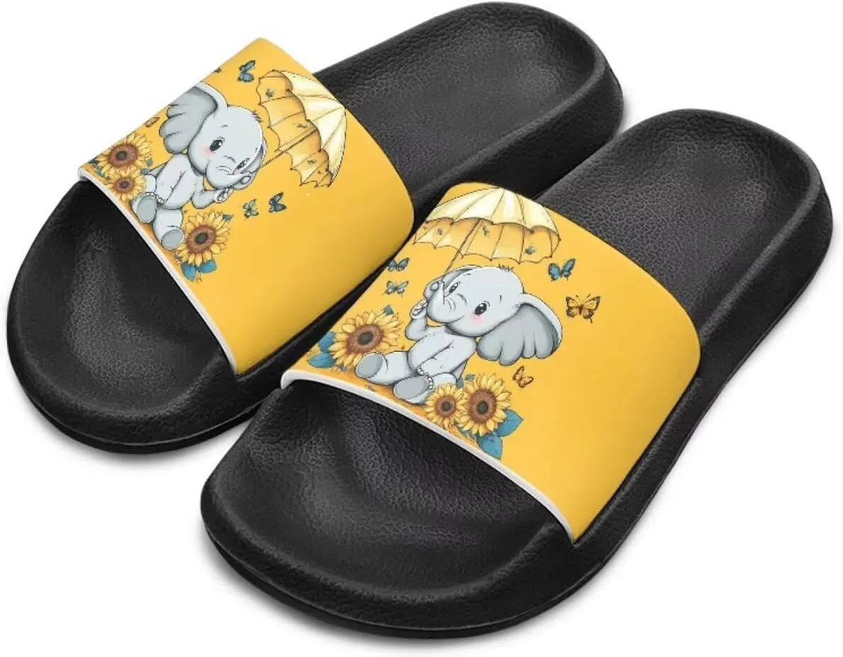 Doojoayie Summer Slide Sandals for Kids Girls Non-Slip EVA Outdoor Play Shoes