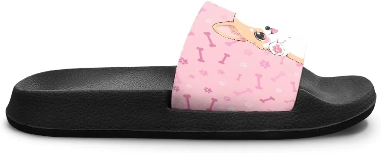 Doojoayie Summer Slide Sandals for Kids Girls Non-Slip EVA Outdoor Play Shoes
