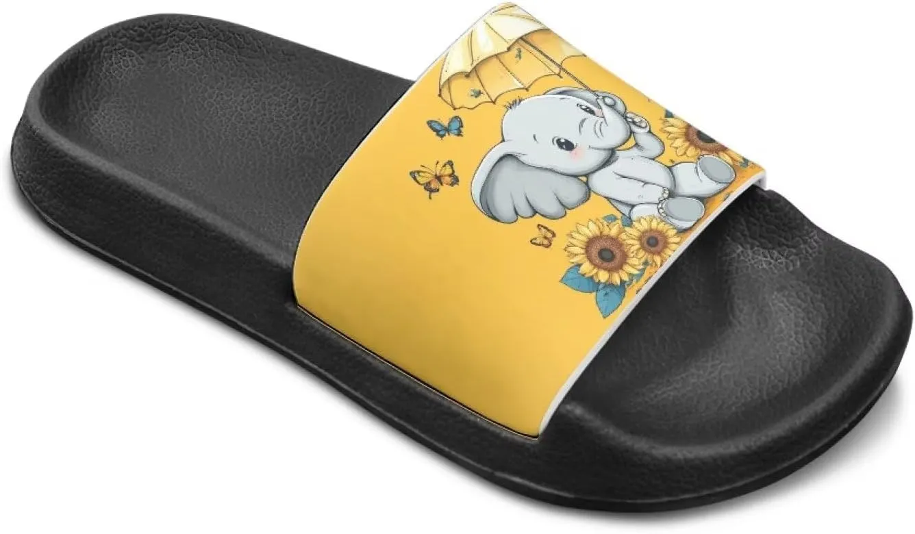 Doojoayie Summer Slide Sandals for Kids Girls Non-Slip EVA Outdoor Play Shoes