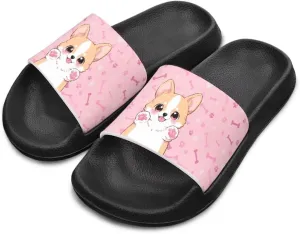 Doojoayie Summer Slide Sandals for Kids Girls Non-Slip EVA Outdoor Play Shoes