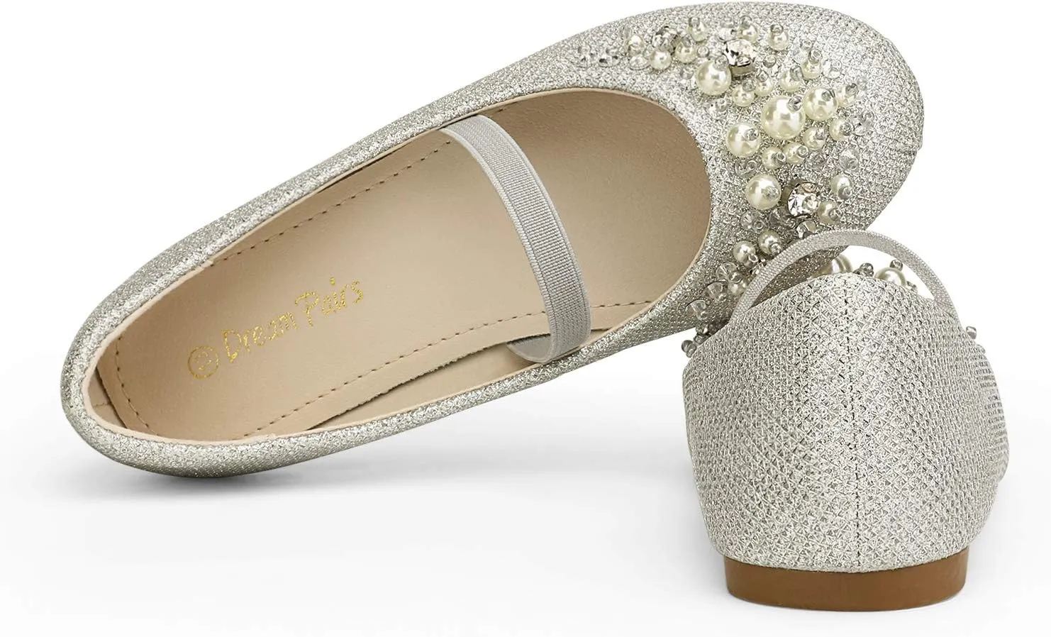 DREAM PAIRS Girls Ballet Flats Flower Shoes Mary Jane Ballerina Flat Dress Shoes for Daily/Wedding/Party