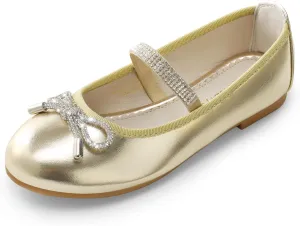 DREAM PAIRS Girls Dress Shoes Slip-on Flower Girl Ballet Flats for Party, Wedding, Performance, Prom, Graduation