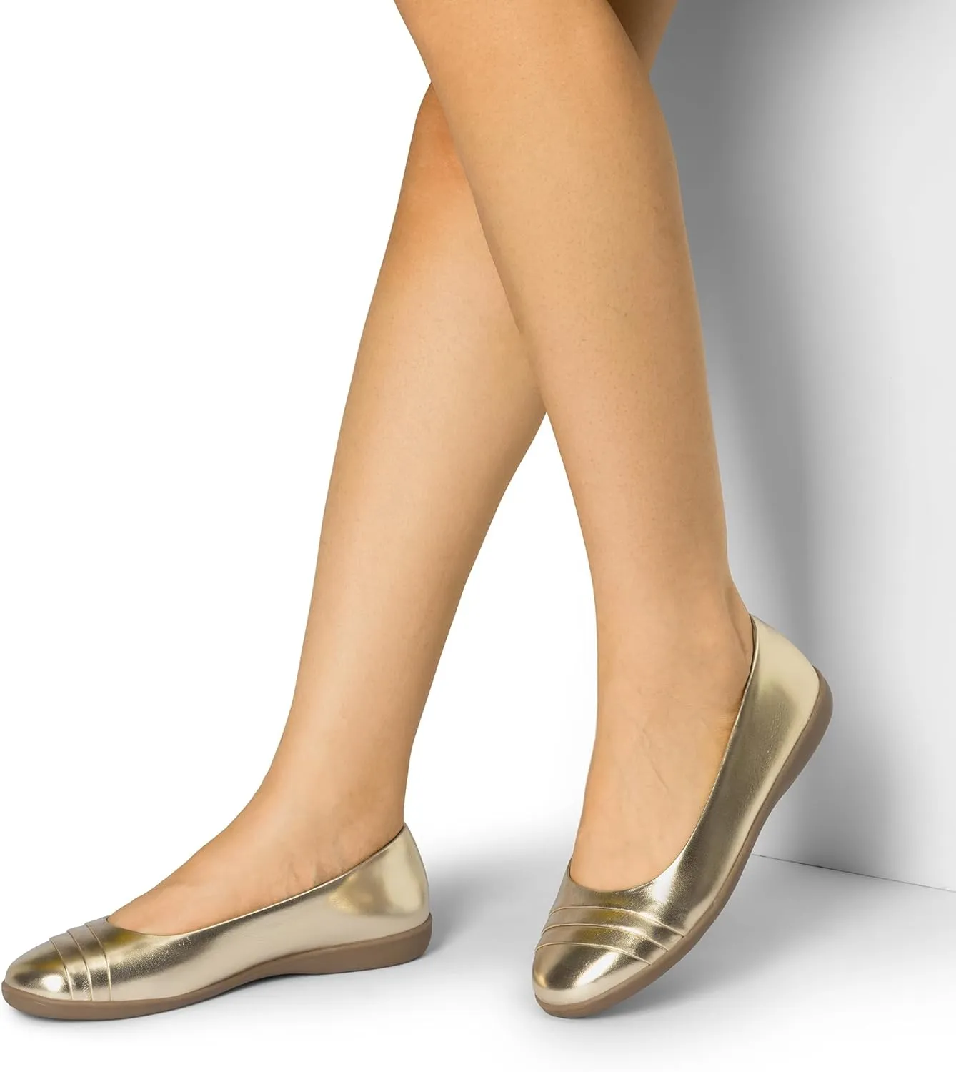 DREAM PAIRS Womens Comfortable Ballet Flats, Business Office Dress Shoes, Dressy Round Toe Slip On Work Flats