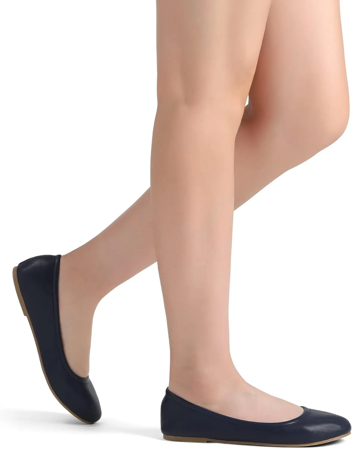 DREAM PAIRS Women's Sole-fina Solid Plain Walking Classic Ballet Flats Shoes
