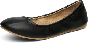 DREAM PAIRS Women's Sole-fina Solid Plain Walking Classic Ballet Flats Shoes