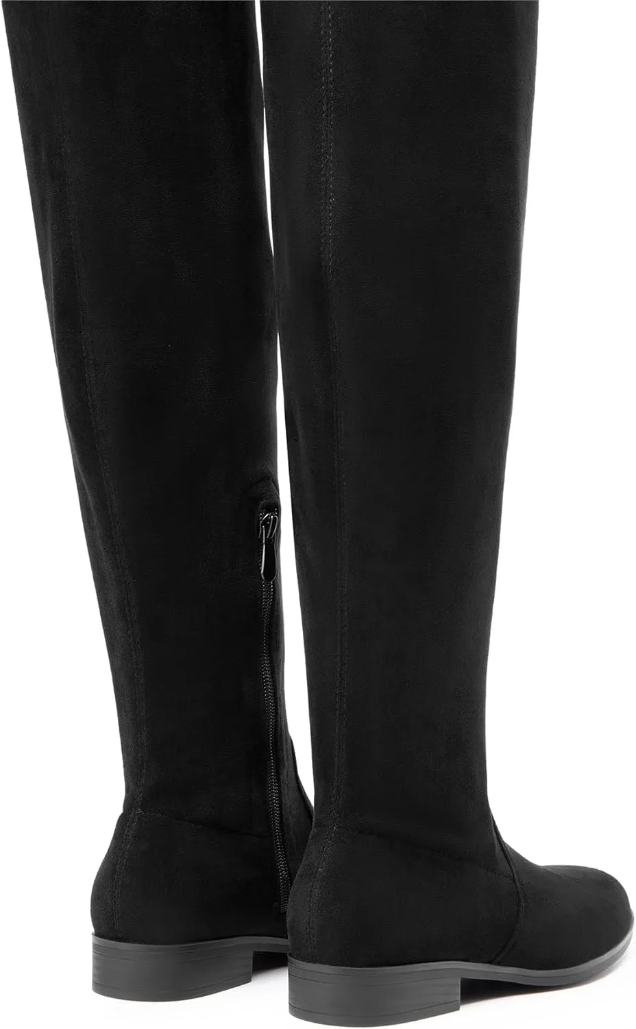 DREAM PAIRS Women's Thigh High Boots Low Block Heel Casual Fashion Over the Knee Boots