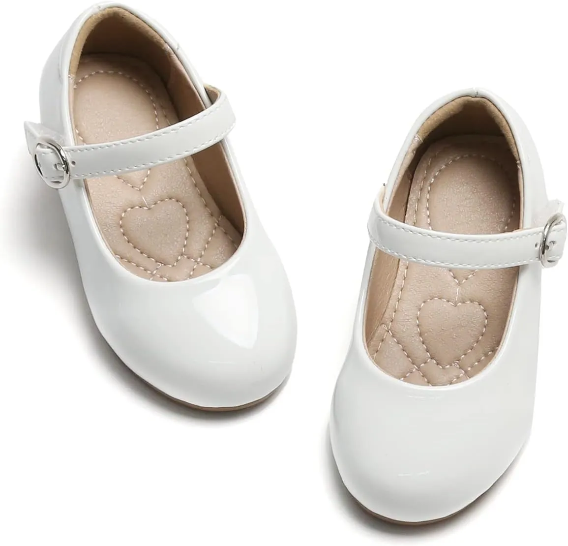 ESTINE Mary Jane Flats for Toddler Girls Little Kids Glittery Dress Princess Wedding Ballet Shoes