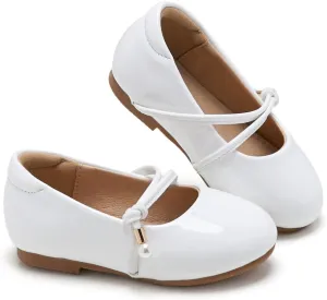 ESTINE Toddler Little Girls Ballet Shoes Baby Kids Princess Dress Wedding Strap Mary Jane Flats