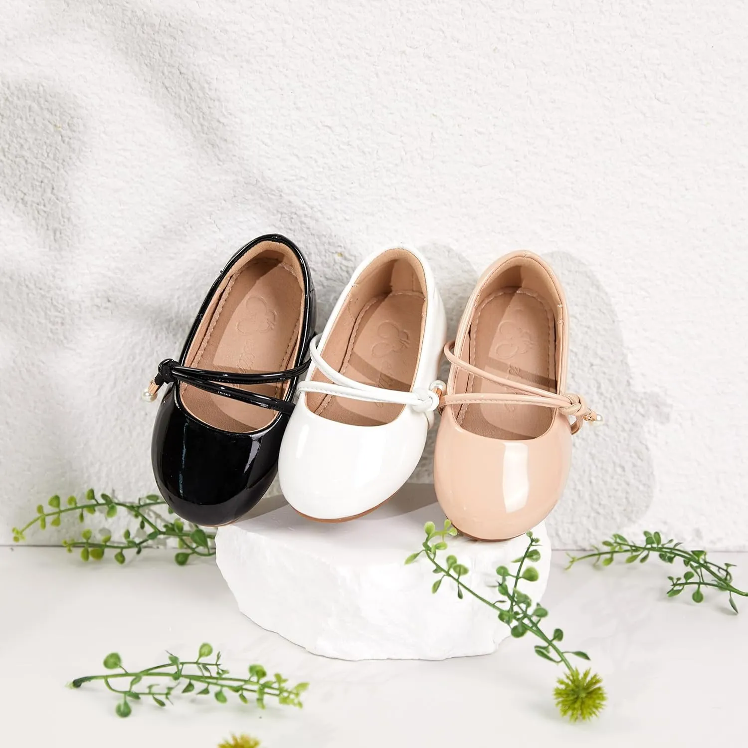 ESTINE Toddler Little Girls Ballet Shoes Baby Kids Princess Dress Wedding Strap Mary Jane Flats