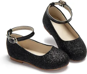 ESTINE Toddler/Little Kid Girls Dress Mary Jane Flats Flowers Fashion Princess Ballet Shoes