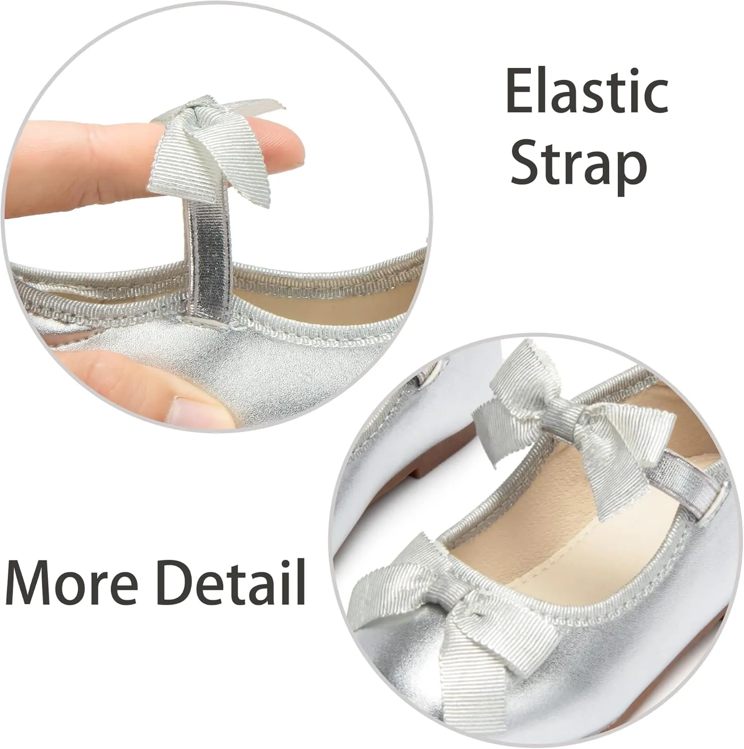 ESTINE Toddler/Little Kid Girls Dress Mary Jane Flats Flowers Fashion Princess Ballet Shoes