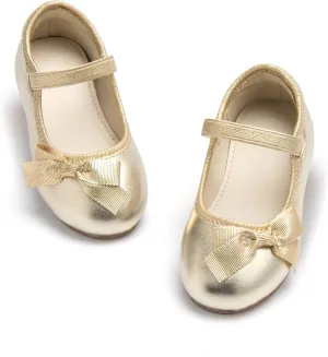 ESTINE Toddler/Little Kid Girls Dress Mary Jane Flats Flowers Fashion Princess Ballet Shoes