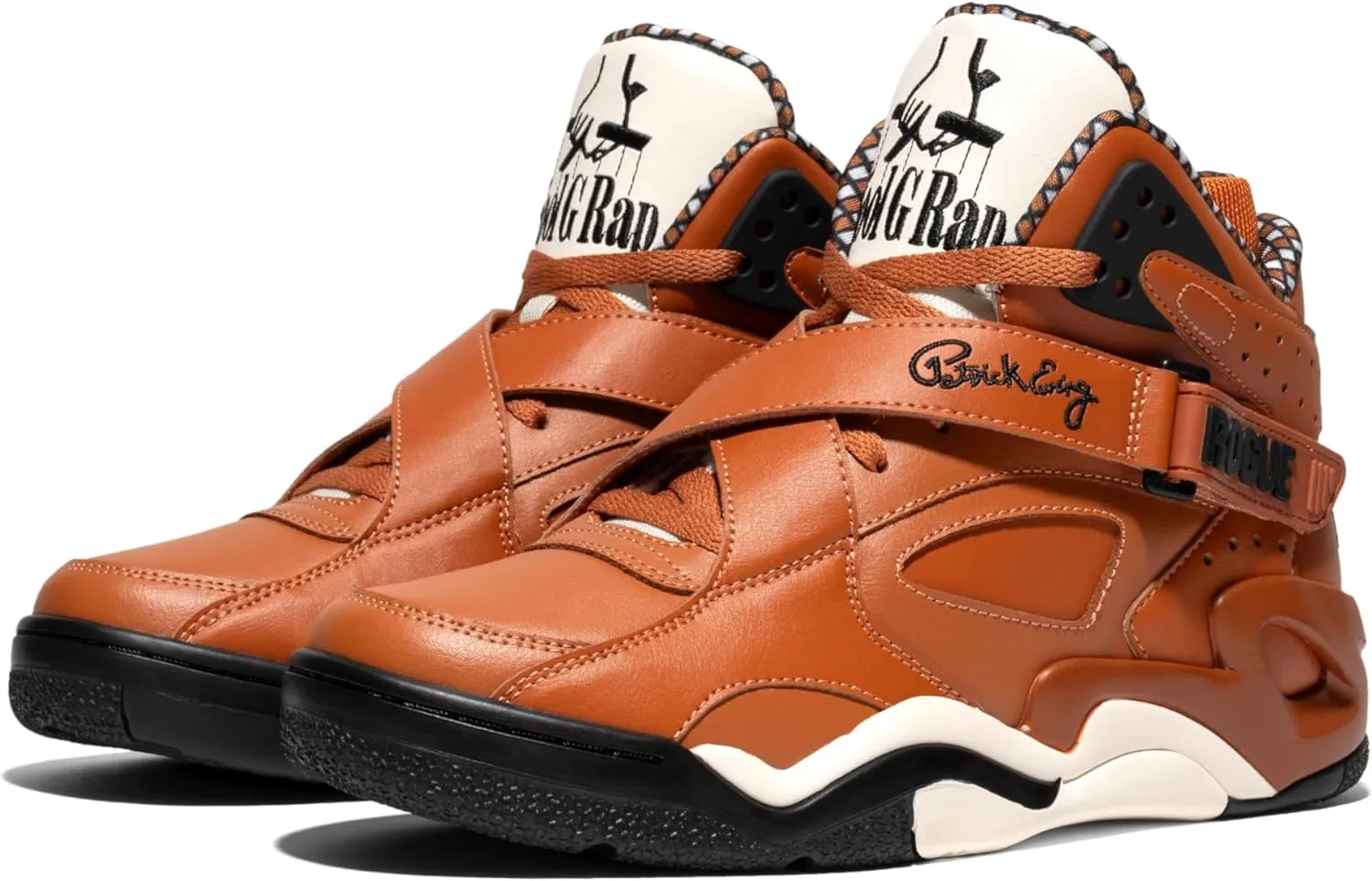 Ewing PATRICK ATHLETICS ROGUE x KOOL G RAP Brown/White/Black – Limited Edition Road to the Riches Capsule Collection