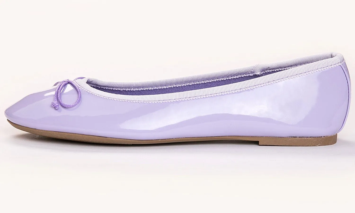 FEVERSOLE Women's Macaroon Colorful Memory Foam Cushion Insock Patent Ballet Flat