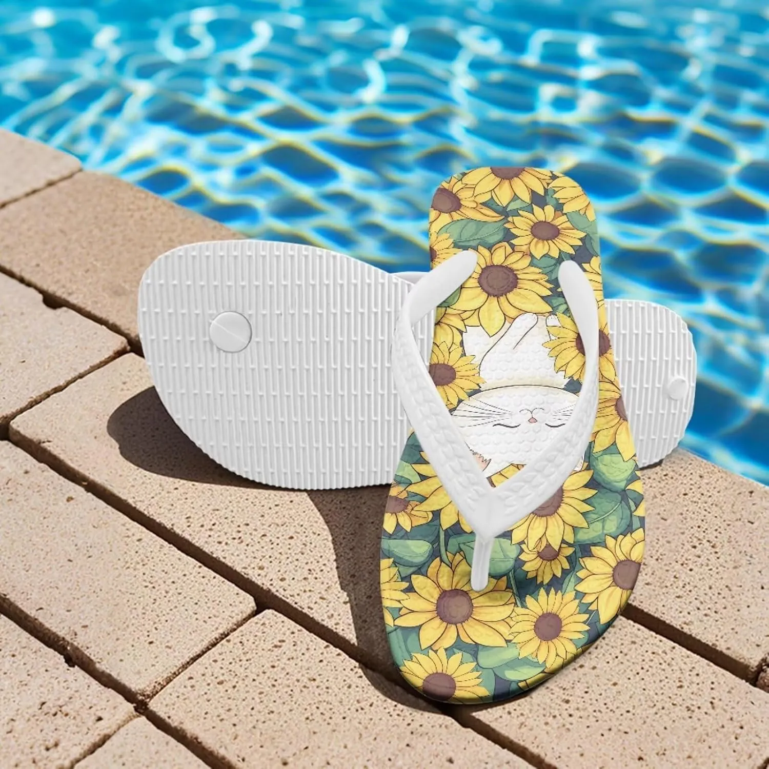 Flip Flops for Girls Kids Sandals Comfortable Girls Flip Flops House Slippers Lightweight Shower Shoes for Beach