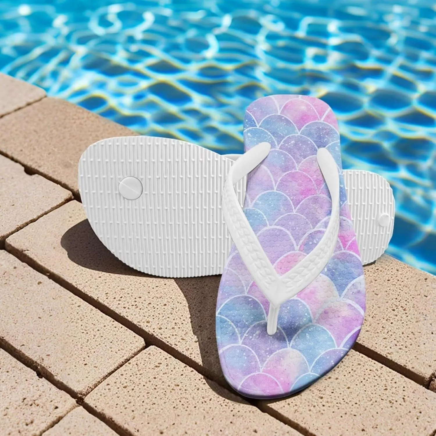 Flip Flops for Girls Summer Sandals Slip On Thong Sandals Kids Flip Flops with Non Slip Sole