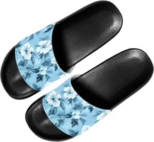 Forchrinse American Flag Dog Paw Print Women Men Slide Sandals Lightweight Causal Slip on Summer Slipper Beach Sport Sandals