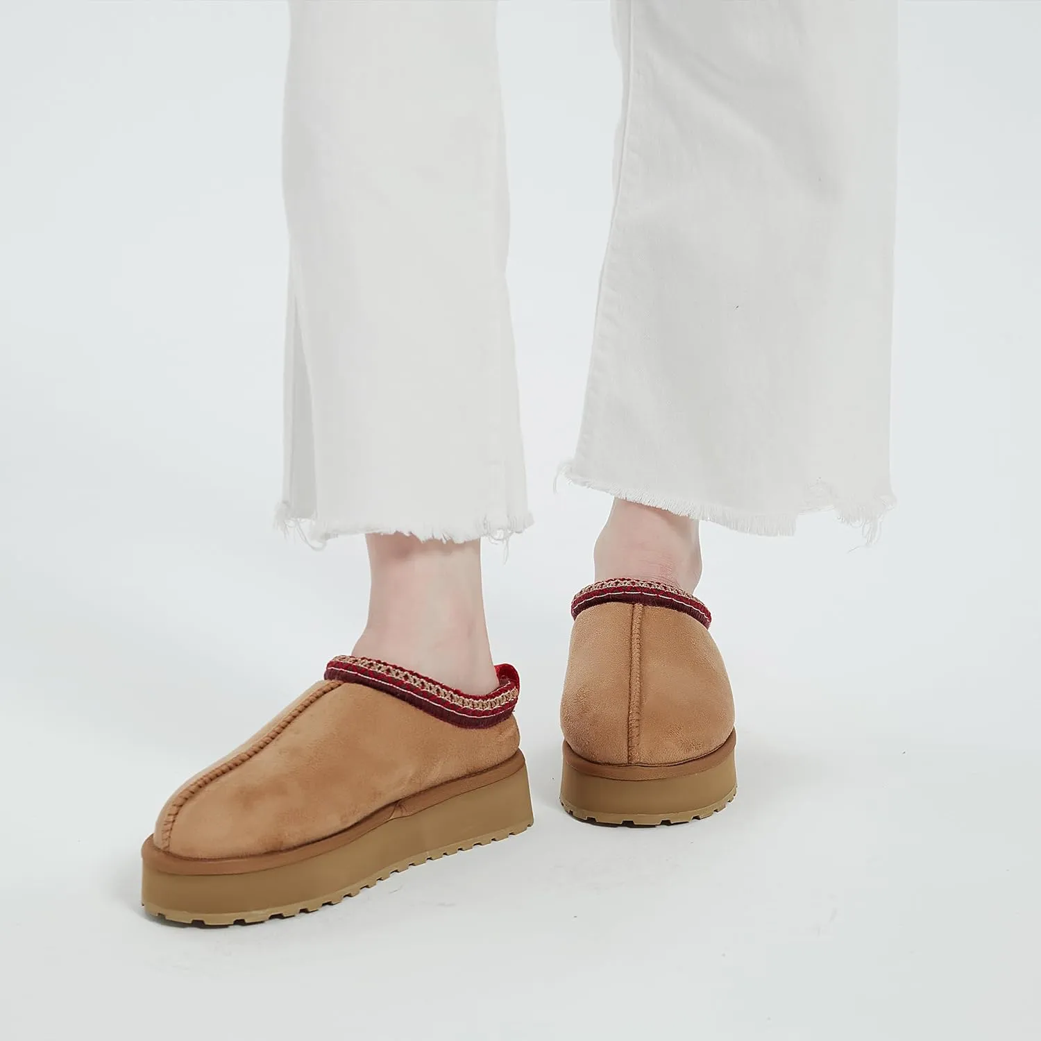 Forfoot Slipper Boots for Women, Cozy Fleece Non Slip Indoor House Shoes