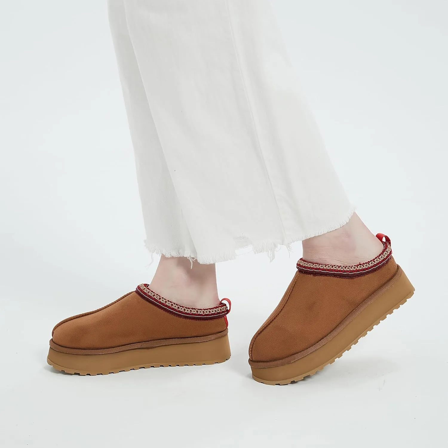 Forfoot Slipper Boots for Women, Cozy Fleece Non Slip Indoor House Shoes