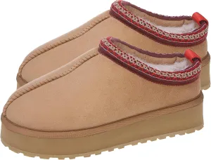 Forfoot Slipper Boots for Women, Cozy Fleece Non Slip Indoor House Shoes
