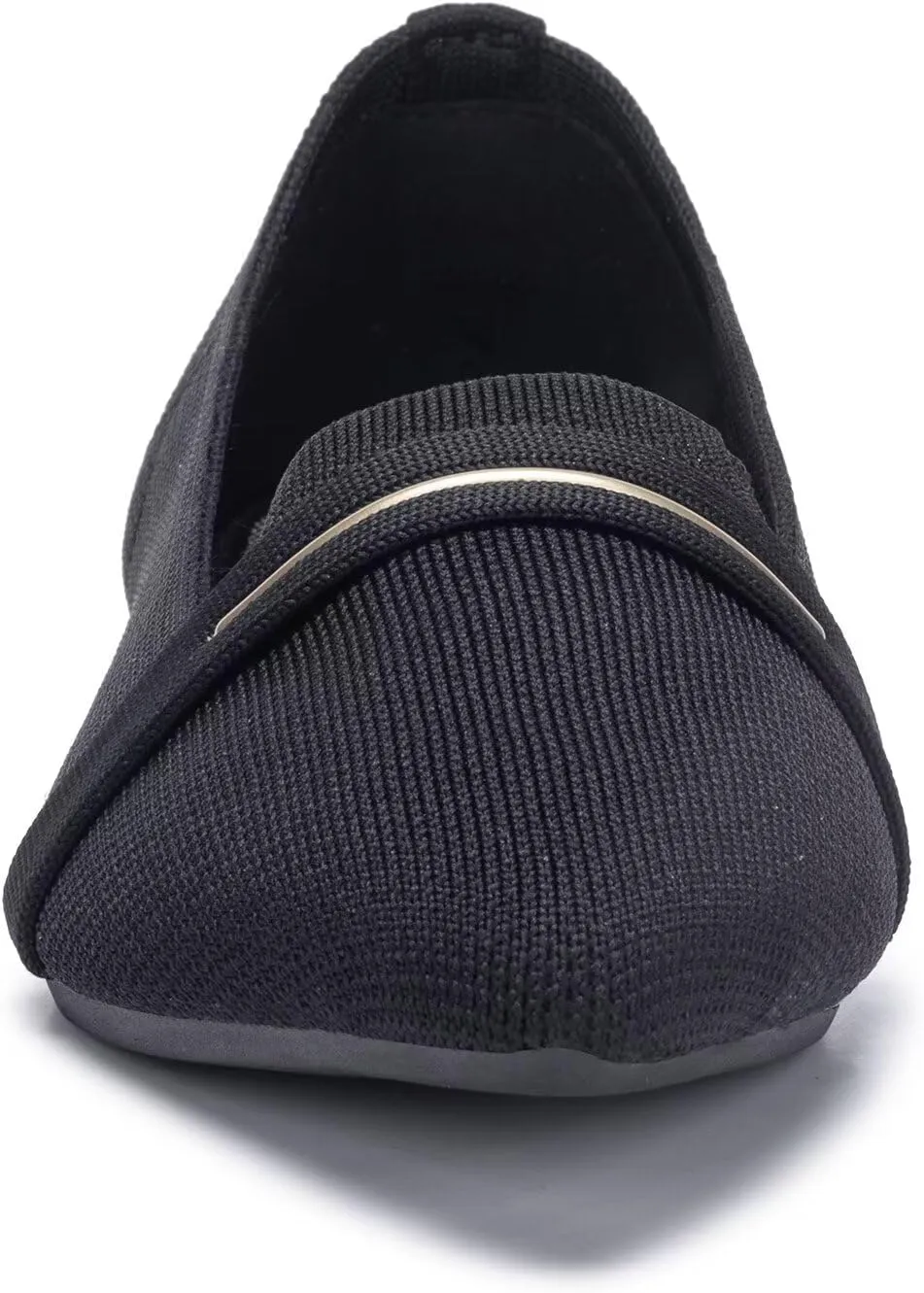 Frank Mully Women's Casual Loafer Flats Slip On Loafer Shoes Comfortable Knit Flat Shoes Classics Pointy Toe Loafer Flats,for Work,Travel