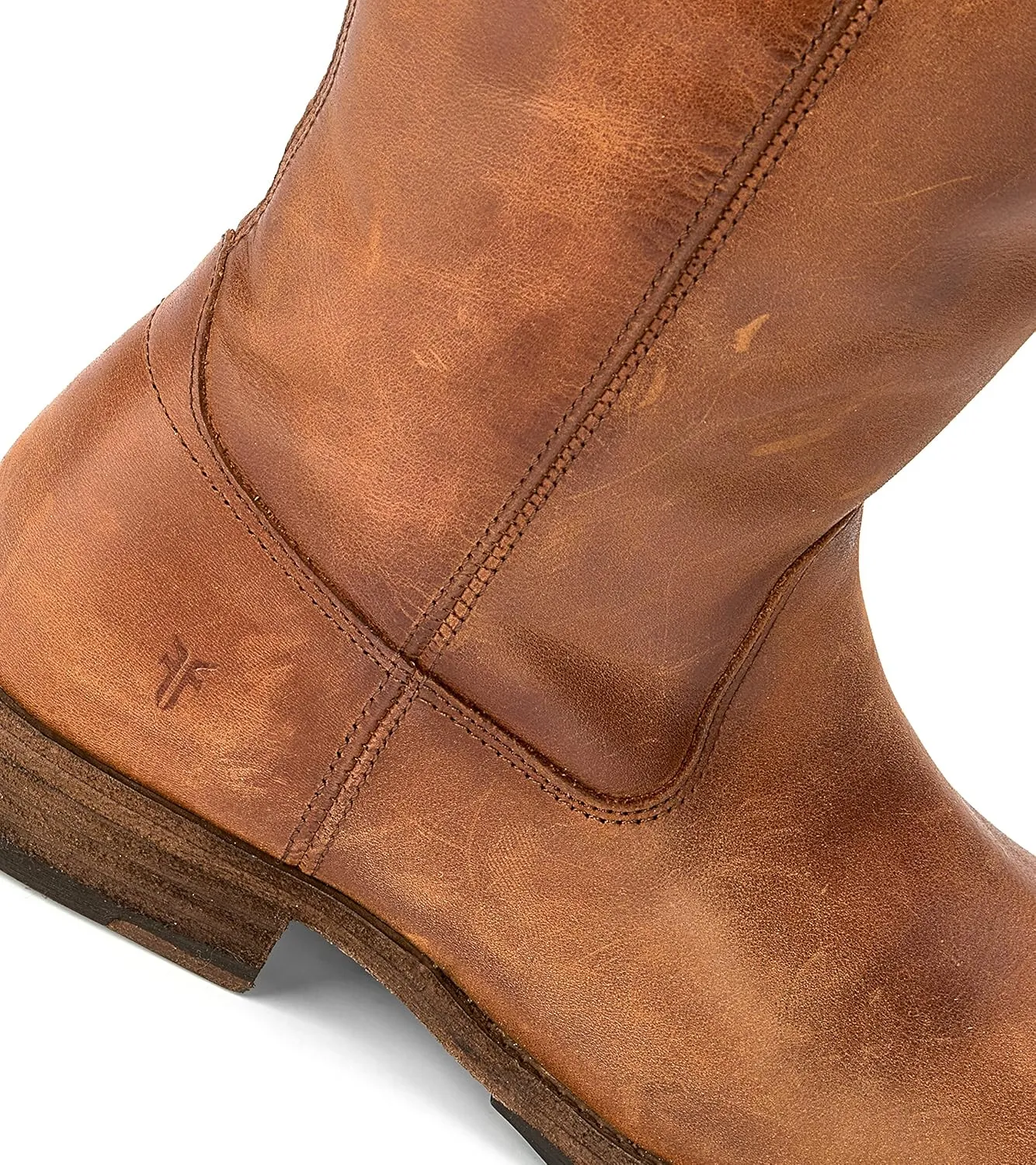 Frye Melissa Button 2 Equestrian-Inspired Tall Boots for Women Made from Hard-Wearing Vintage Leather with Antique Metal Hardware and Leather Outsole – 15 ½” Shaft Height