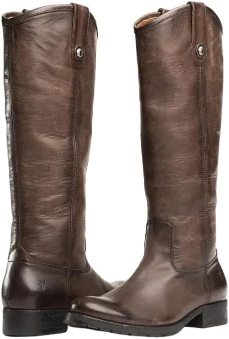 Frye Melissa Button 2 Equestrian-Inspired Tall Boots for Women Made from Hard-Wearing Vintage Leather with Antique Metal Hardware and Leather Outsole – 15 ½” Shaft Height