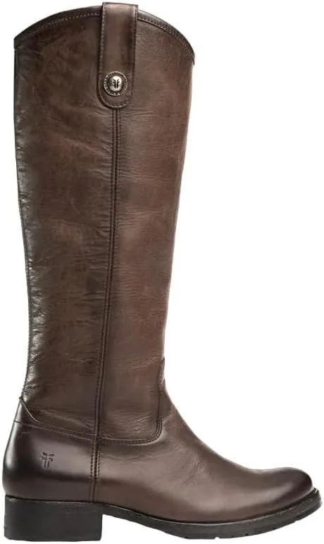 Frye Melissa Button 2 Equestrian-Inspired Tall Boots for Women Made from Hard-Wearing Vintage Leather with Antique Metal Hardware and Leather Outsole – 15 ½” Shaft Height