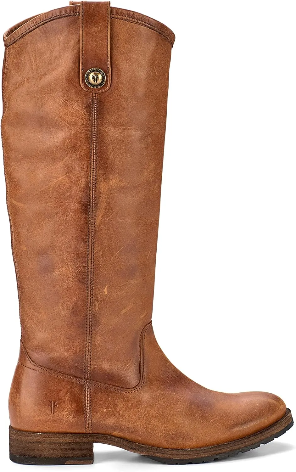 Frye Melissa Button 2 Equestrian-Inspired Tall Boots for Women Made from Hard-Wearing Vintage Leather with Antique Metal Hardware and Leather Outsole – 15 ½” Shaft Height