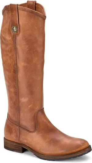 Frye Melissa Button 2 Equestrian-Inspired Tall Boots for Women Made from Hard-Wearing Vintage Leather with Antique Metal Hardware and Leather Outsole – 15 ½” Shaft Height