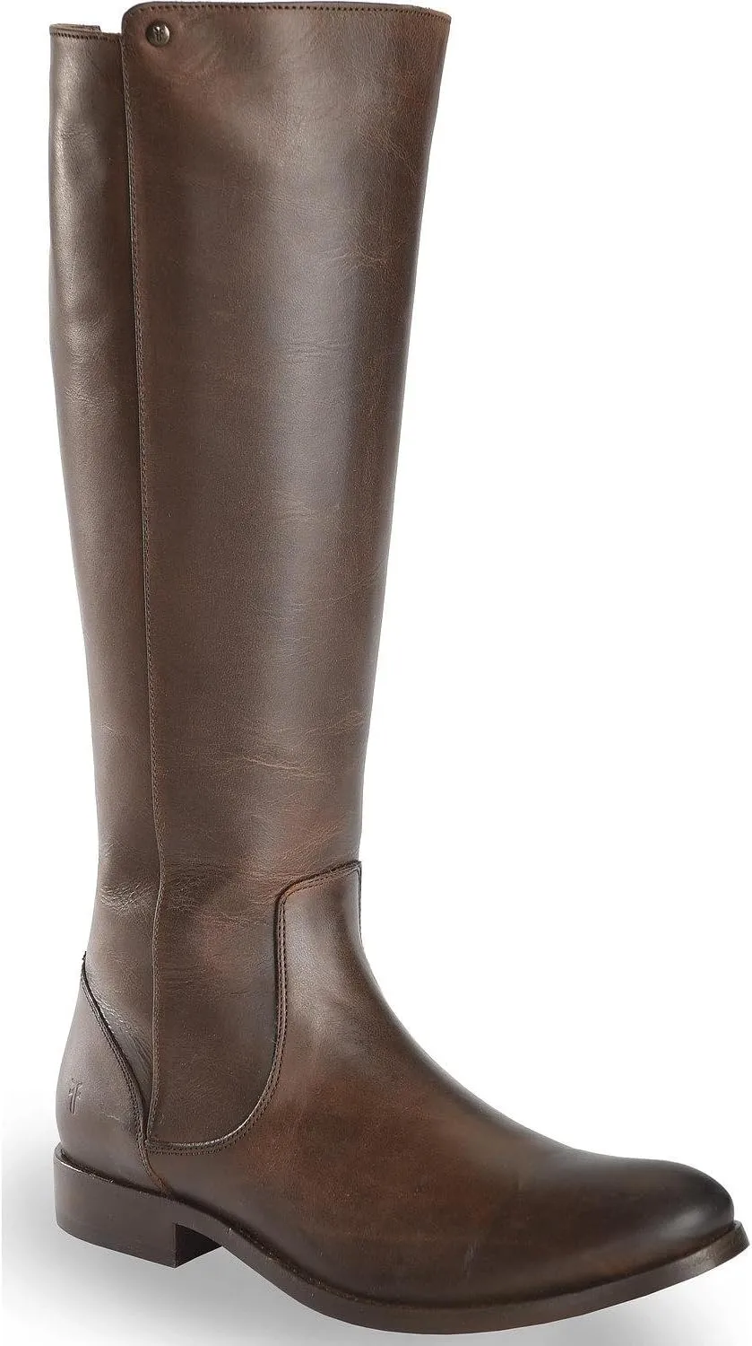 FRYE Women's Melissa Stud Back Zip Riding Boot
