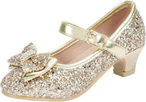 Girls Dress Shoes Low Heel Princess Shoes Wedding Party Mary Jane Flats for Toddler/Little Kids