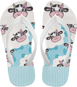 Girls Flip Flops Summer Beach Sandals Indoor Outdoor Slippers with Non Slip Sole Cute Flip Flops for Kids