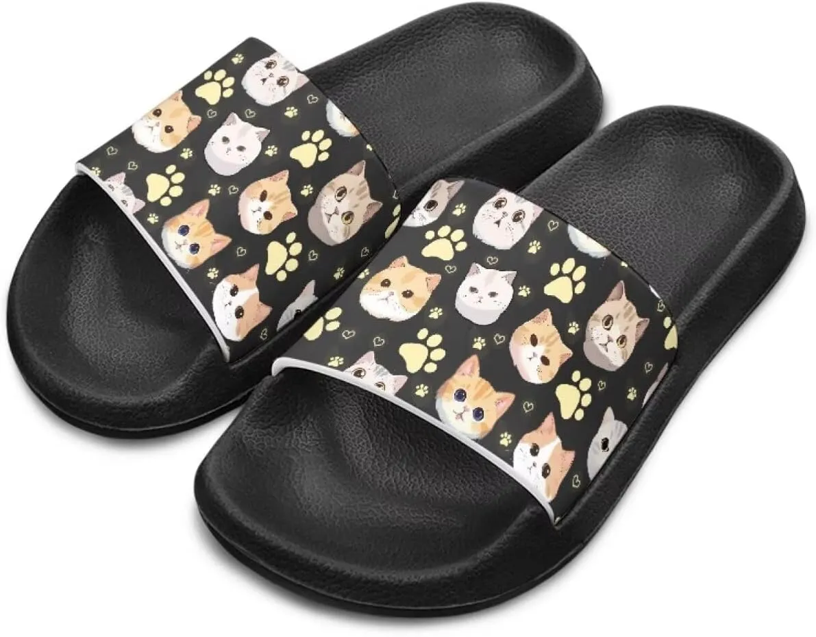 Girls Slide Sandals Breathable Summer Shoes for Kids with Non-Slip Sole Slides for Beach & Pool