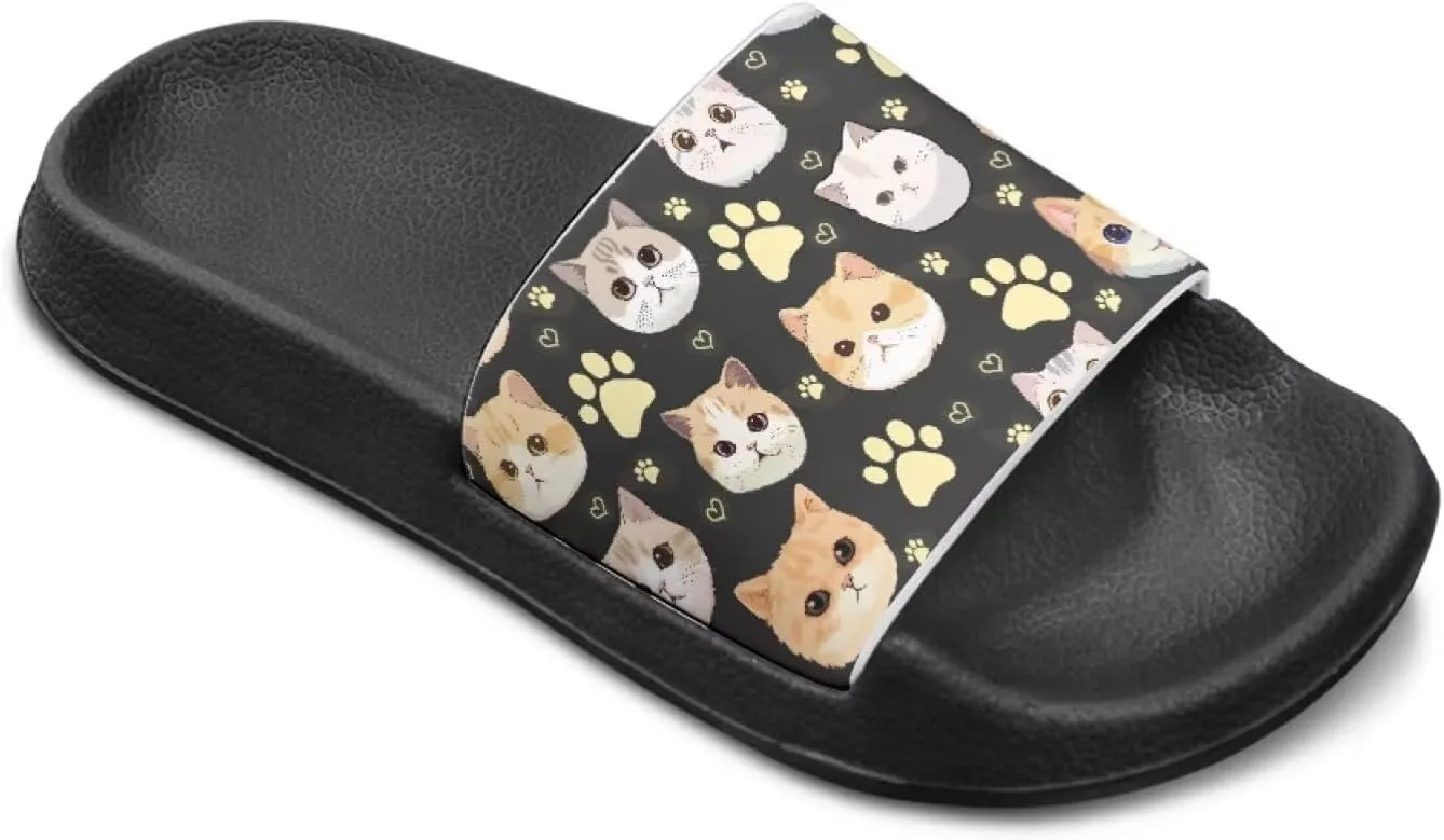 Girls Slide Sandals Breathable Summer Shoes for Kids with Non-Slip Sole Slides for Beach & Pool