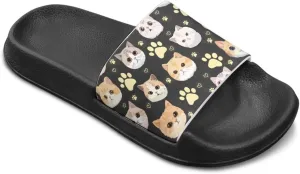 Girls Slide Sandals Breathable Summer Shoes for Kids with Non-Slip Sole Slides for Beach & Pool