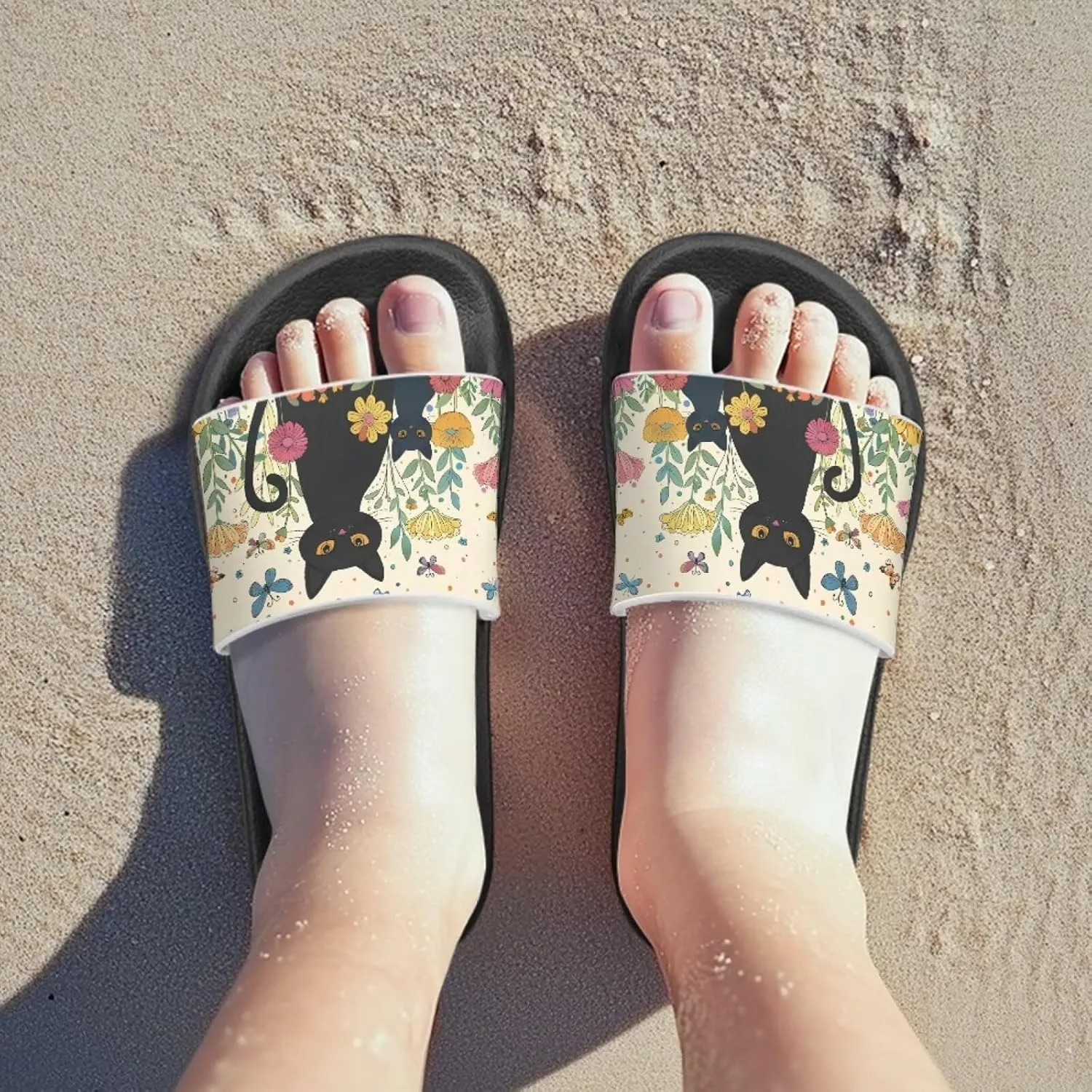 Girls Slides Cute Animal Pool Slides for Kids Summer Beach Shower Slide Sandals