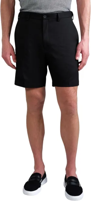 Haggar Men's Cool 18 Pro Straight Fit Flat Front 4-Way Stretch Expandable Waist Short