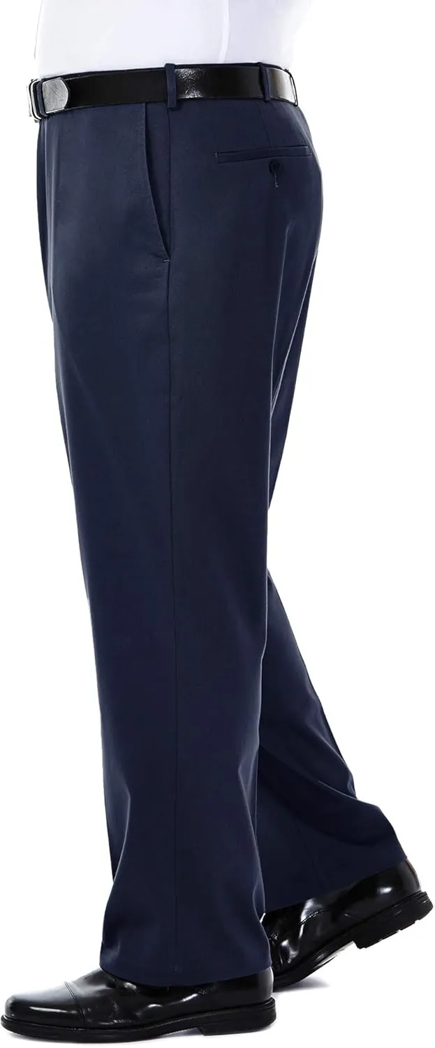 Haggar Men's Premium No Iron Khaki Classic Fit Flat Front Casual Pant (Regular and Big & Tall Sizes)