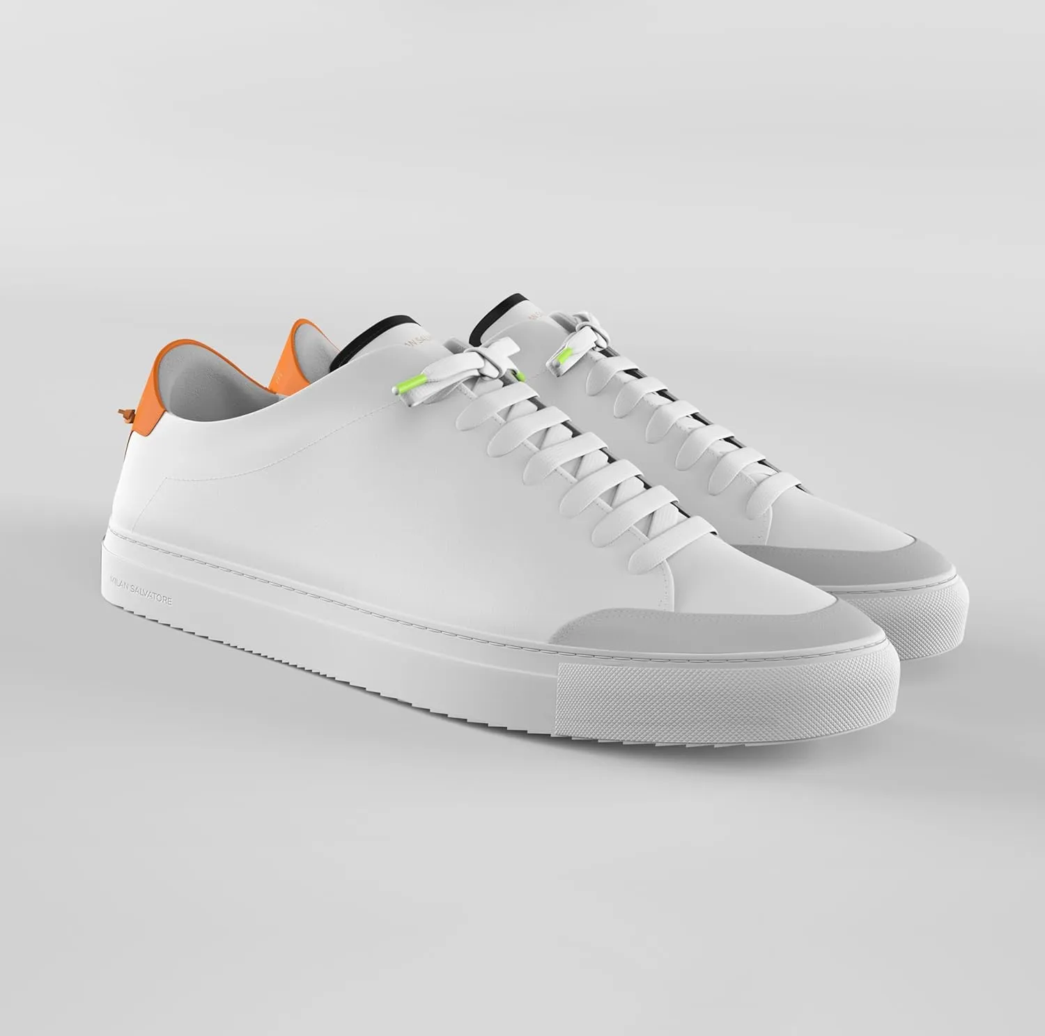 Handmade Men's Arancione Everyday Sneaker| Arancione Sneakers Shoes for Men - Classic Premium Italian Leather Walking & Casual Fashion Sneakers with Comfort Lace Up