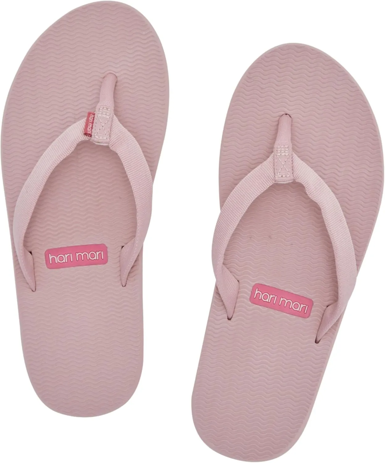 Hari Mari- Dunes- Women's Waterproof Boat Safe Colorful Rubber Flip Flops- No Break Ins, Firm Arch Support, Antimicrobial, and Floats in Water