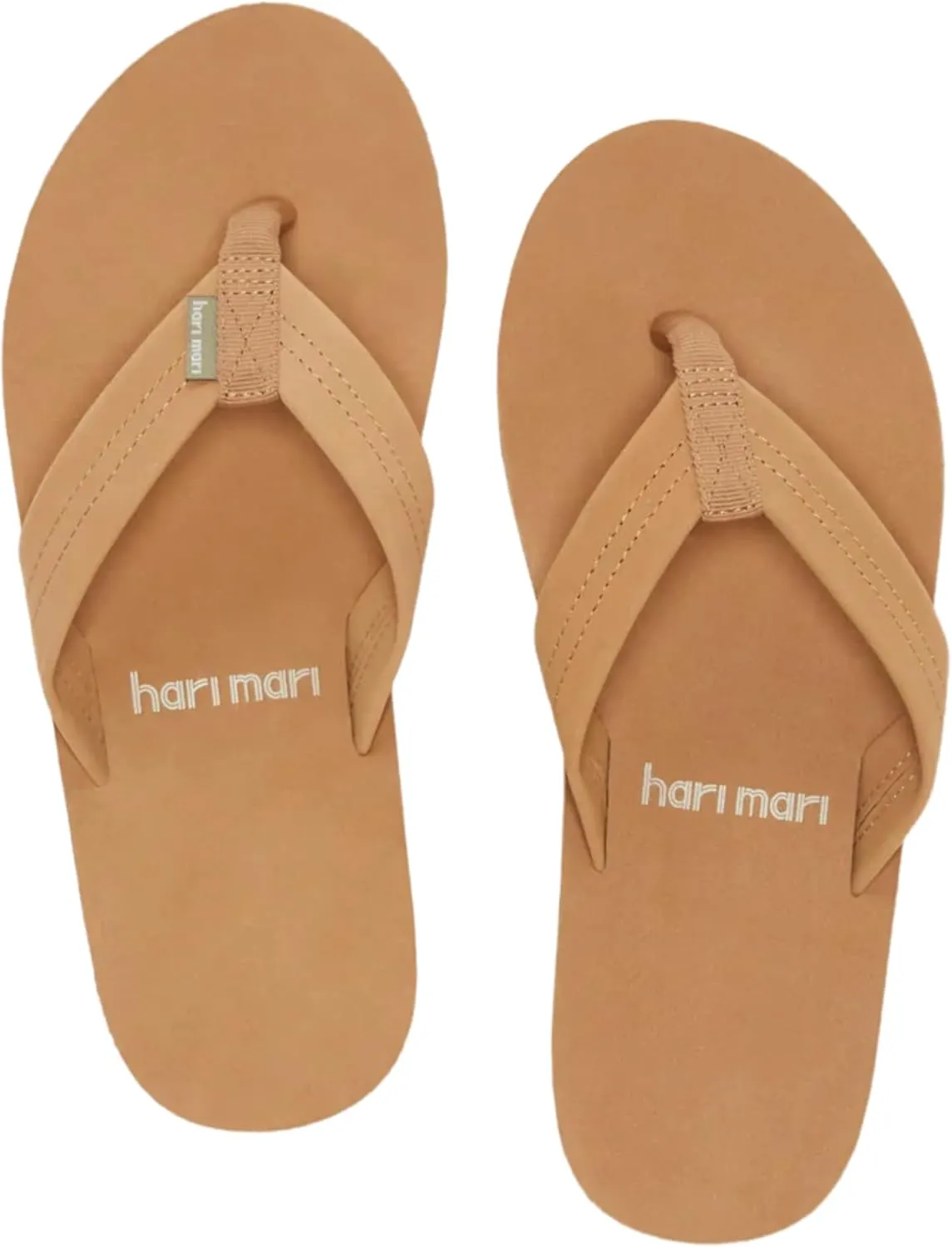 Hari Mari- Fields- Men's Nubuck Leather Flip Flops with Colorful Outsole- No Break Ins, Firm Arch Support, Soft Squeeze Eva Midsole and Beveled Edge to Reduce Tripping