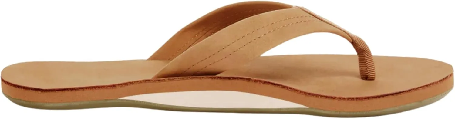 Hari Mari- Fields- Men's Nubuck Leather Flip Flops with Colorful Outsole- No Break Ins, Firm Arch Support, Soft Squeeze Eva Midsole and Beveled Edge to Reduce Tripping