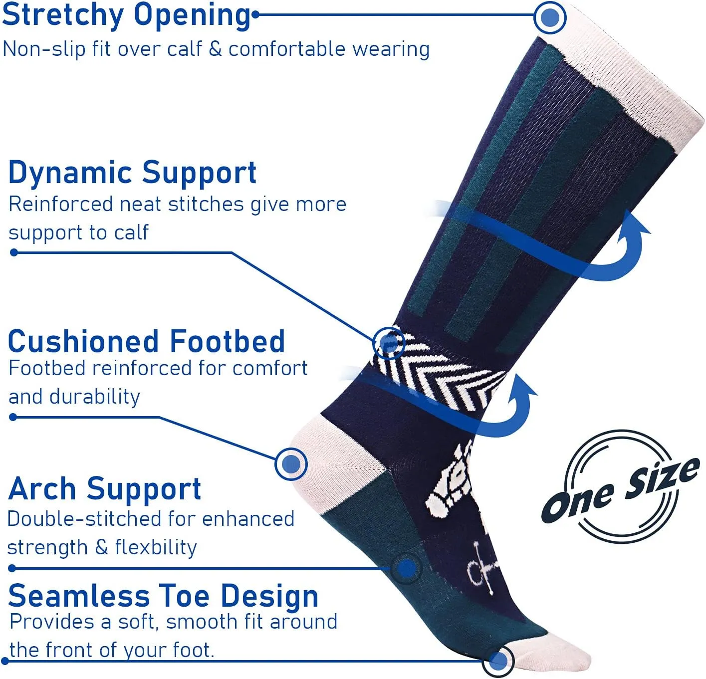 Harrison Howard 3 Pairs Premium Quality Equestrian Riding Socks for Horse Riding &Tall Boot Knee High Socks for Women