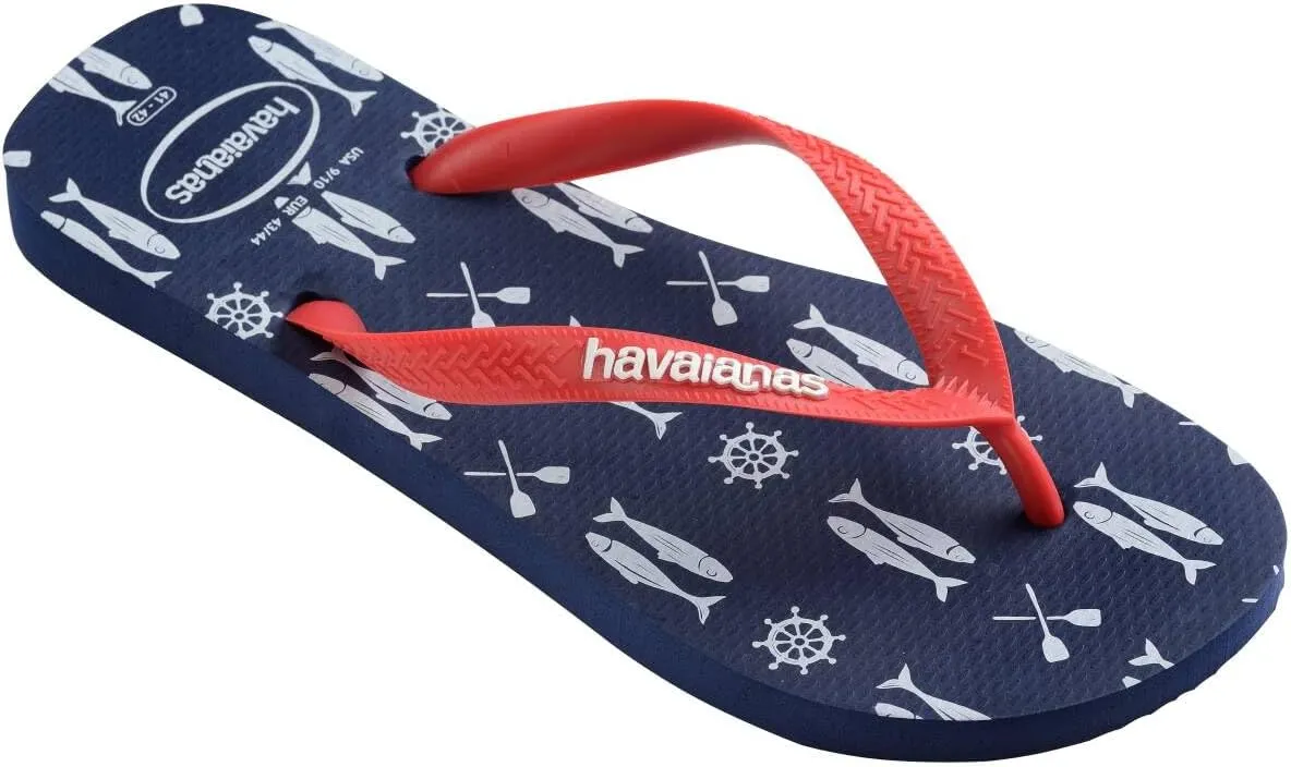 Havaianas Men's Top Nautical Flip Flops - Men's Sandals for Swimming Pools